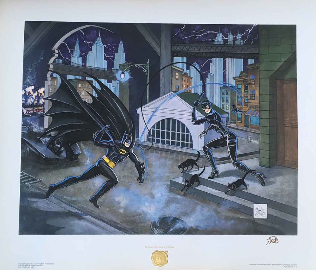 Bob Kane SIGNED Batman vs Catwoman Dangerous Game Lithograph - Brooklyn  Comic Shop