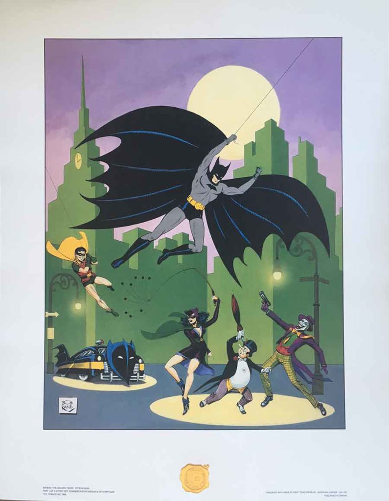 Batman: The Golden Years Lithograph by Bob Kane - Brooklyn Comic Shop