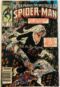 Spectacular Spider-Man # 90 1st app. Venom Symbiote SIGNED AL Milgrom