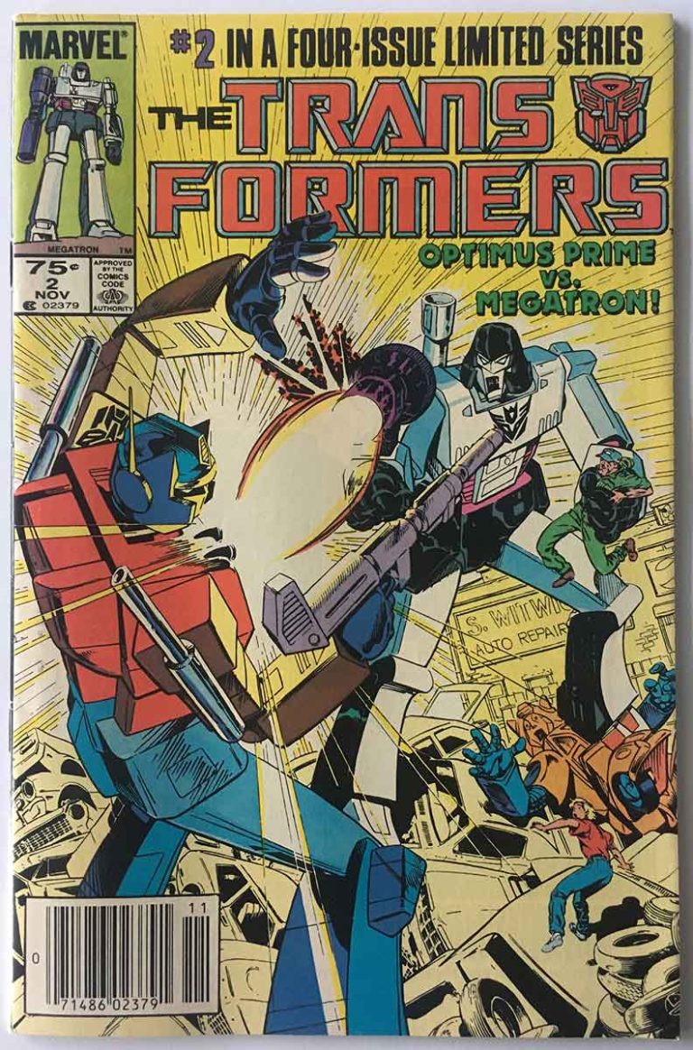 Transformers #2 (Newsstand) 1st Megatron Cover - Brooklyn Comic Shop