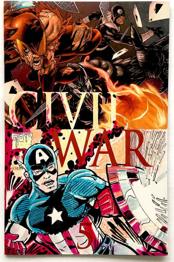 Civil War # 5 & 6 with Partial Sketch Cover Original Artwork by Joshua ...